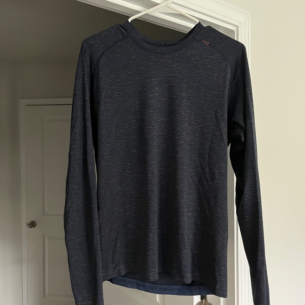 lululemon athletica Long Sleeve Shirt - Dark blue and gold
